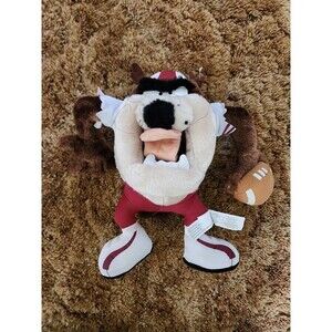Vintage Looney Tunes Football Taz Plush 12”